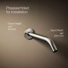 Components® Wall-mount bathroom sink faucet spout with Tube design, 1.2 gpm