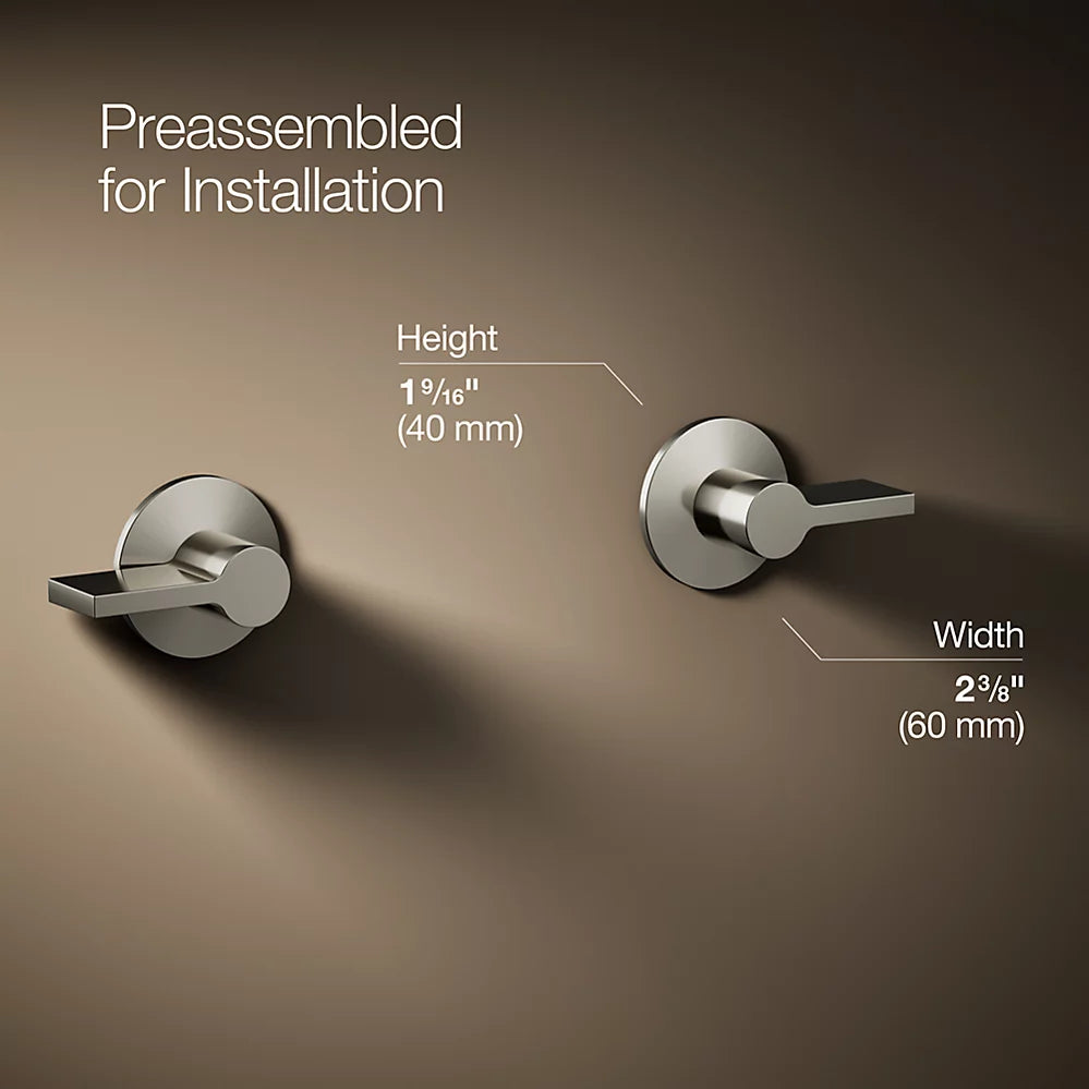 Components® Wall-mount bathroom sink faucet Lever handle trim