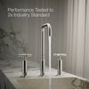 Purist® Widespread bathroom sink faucet with Cross handles, 1.2 gpm