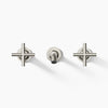Purist® Wall-mount bathroom sink faucet trim with Cross handles, 1.2 gpm