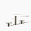 Composed® Widespread bathroom sink faucet with Cross handles, 1.2 gpm