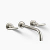 Purist® Wall-mount bathroom sink faucet trim with Lever handles, 1.2 gpm
