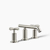 Purist® Widespread bathroom sink faucet with Cross handles, 1.2 gpm