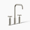 Purist® Widespread bathroom sink faucet with Cross handles, 1.2 gpm