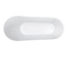 Sinfoni 67 x 29 Acrylic Freestanding End Drain Bathtub in White with White Skirt
