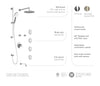 Kalia CITÉ TCD1 Shower systems (valves not included) – BF1717-110
