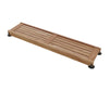 Straight Teak Shower Seat 48 in. in Teak
