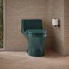San Souci® One-piece compact elongated toilet with concealed trapway, 1.28 gpf