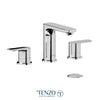 Tenzo 8 inches lavatory faucet with Non-Overflow Drain, Delano – DE13-W-XX