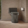 San Souci® One-piece compact elongated toilet with concealed trapway, 1.28 gpf