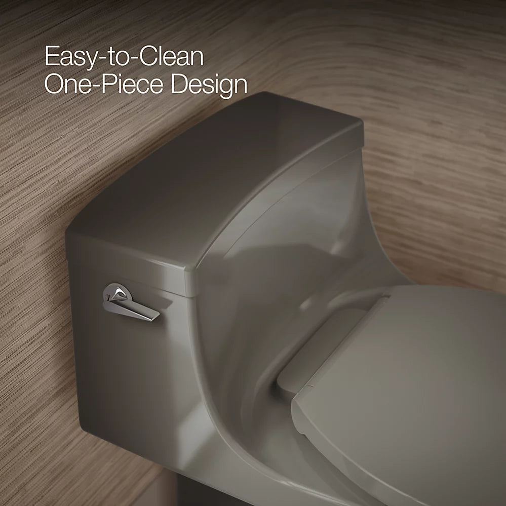 San Souci® One-piece compact elongated toilet with concealed trapway, 1.28 gpf
