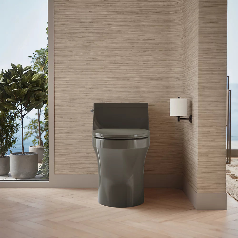 San Souci® One-piece compact elongated toilet with concealed trapway, 1.28 gpf
