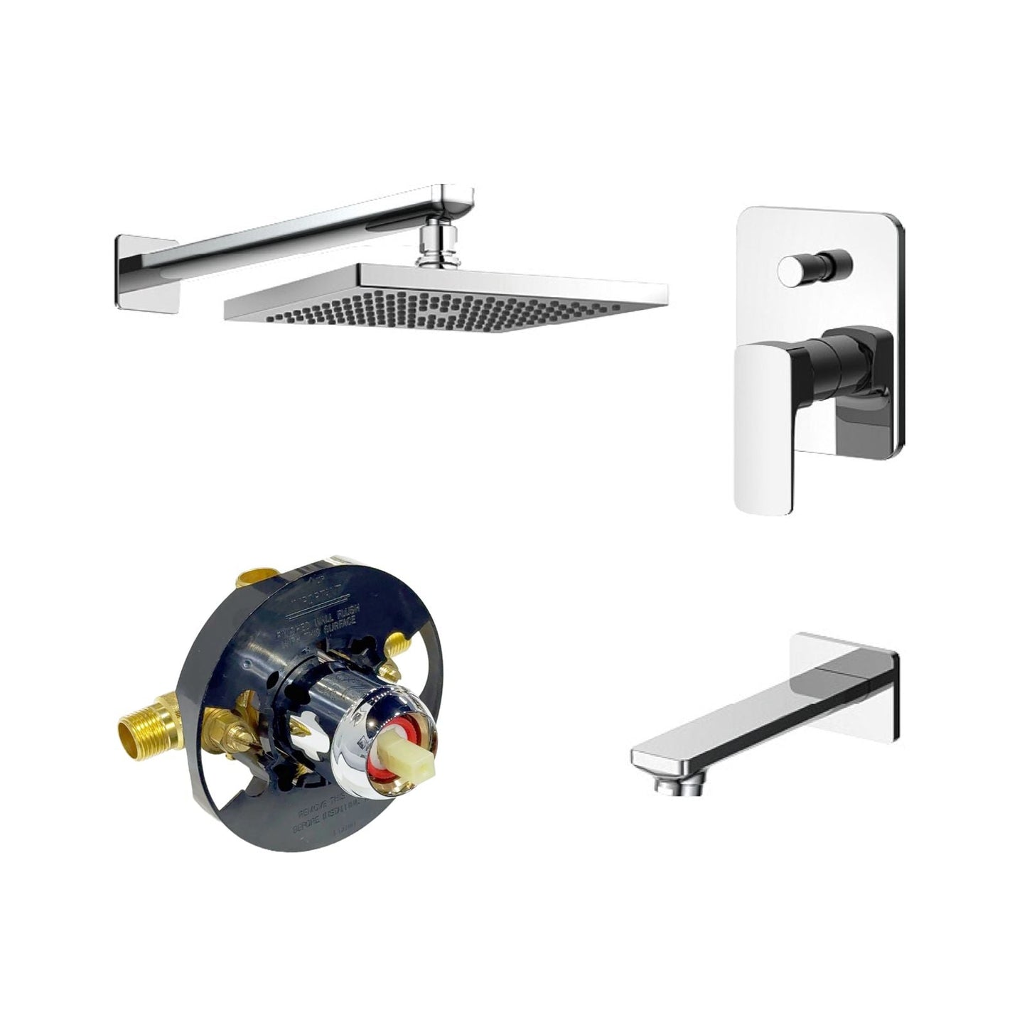 Tofino Pressure-Balanced Tub & Shower Set By Visentin - Golzar Home