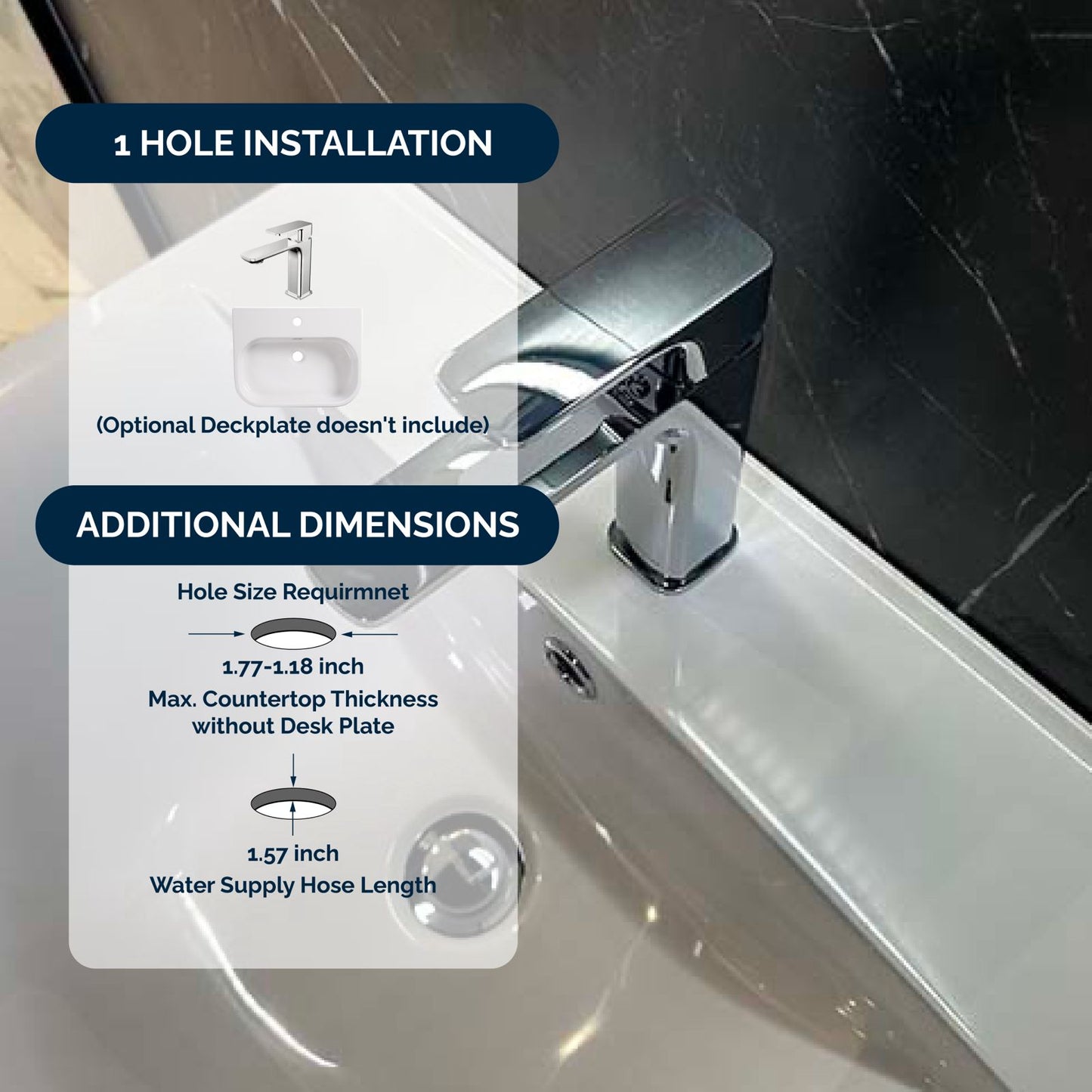 Tofino Single-Hole Bathroom Faucet By Visentin - Golzar Home