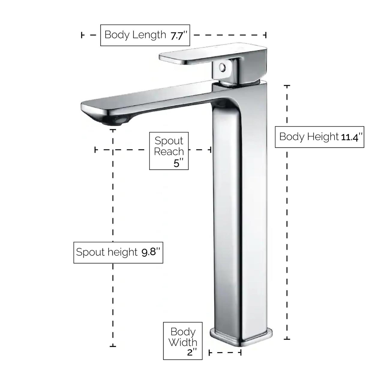 Tofino Single-Hole Bathroom Vessel Sink Faucet By Visentin - Golzar Home