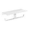 Toilet Paper Double Holder With Shelf - Golzar Home