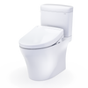 Toto Aquia® IV Cube Washlet®+ S5 Two-Piece Toilet - 1.28 Gpf