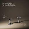 Occasion® Cross bathroom sink faucet handles
