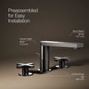 Composed® Widespread bathroom sink faucet with Cross handles, 1.2 gpm