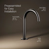 Components® Bathroom sink faucet spout with Tube design, 1.2 gpm