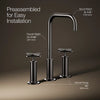 Purist® Widespread bathroom sink faucet with Cross handles, 1.2 gpm