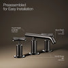 Purist® Widespread bathroom sink faucet with Cross handles, 1.2 gpm