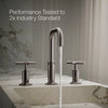 Purist® Widespread bathroom sink faucet with Cross handles, 1.2 gpm