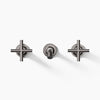 Purist® Wall-mount bathroom sink faucet trim with Cross handles, 1.2 gpm
