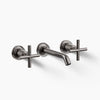 Purist® Wall-mount bathroom sink faucet trim with Cross handles, 1.2 gpm