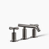 Purist® Widespread bathroom sink faucet with Cross handles, 1.2 gpm