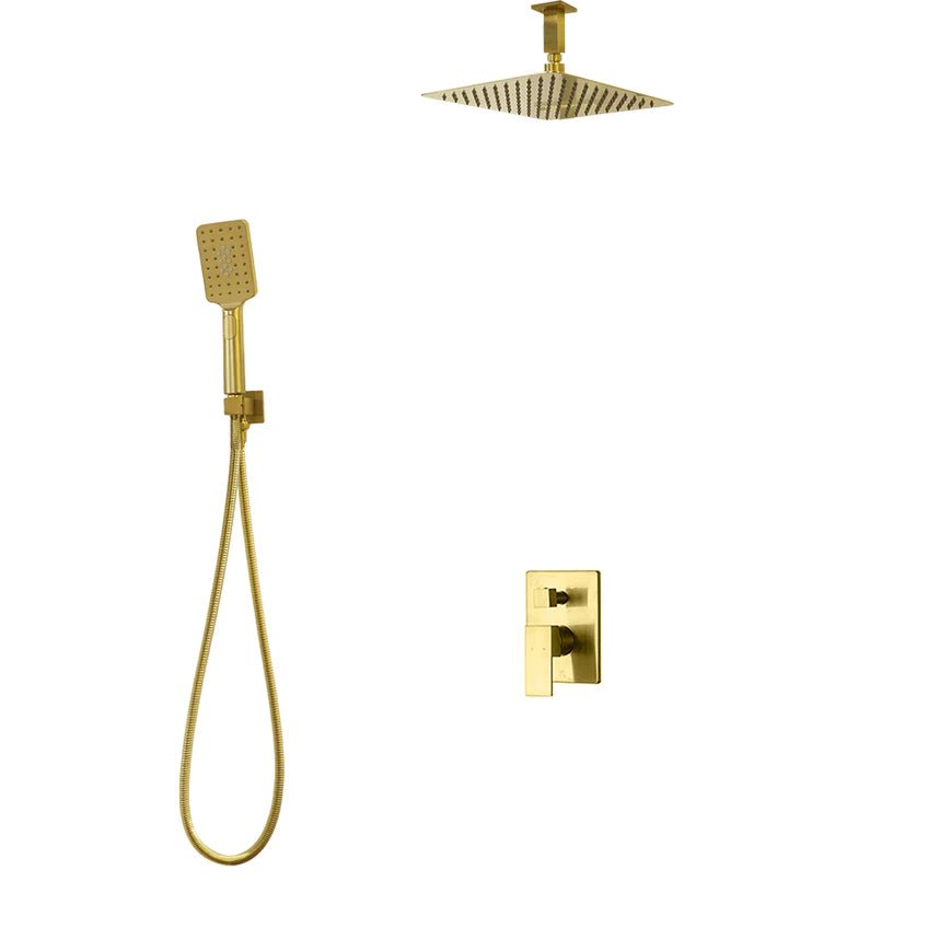 Two Way Pressure Balanced Shower System-F54133-W10bz - Golzar Home