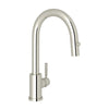Holborn Pulldown Bar and Food Prep Faucet With Metal Lever Handle