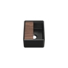 Julien Fira 15'' Single Bowl Bar Sink Matte Black Fireclay