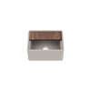 Julien Fira 15'' Single Bowl Kitchen Sink Matte Taupe Fireclay