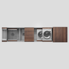 Julien 81" Undermount Double-Bowl Workstation Kitchen Sink Set