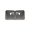 Julien Undermount Classic Double Bowl Kitchen Sink, L18"x18"x10" R18"x18"x10"