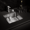 Julien Undermount Classic Single Bowl Kitchen Sink, 18"x18"x10"