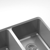 Julien Undermount Classic Double Bowl Kitchen Sink, L15"x16"x8" R18"x16"x8"