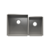 Julien Undermount UrbanEdge Double Bowl Kitchen Sink, L18"x18"x10" R12"x16"x8"