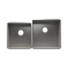 Julien Undermount UrbanEdge Double Bowl Kitchen Sink, L15"x16"x8" R18"x18"x10"