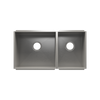 Julien Undermount UrbanEdge Double Bowl Kitchen Sink, L18"x16"x8" R12"x16"x8"