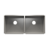 Julien Undermount UrbanEdge Double Bowl Kitchen Sink, L18"x16"x8" R18"x16"x8"