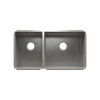 Julien Undermount J7 Double Bowl Kitchen Sink, L12"x16"x8" R18"x16"x8"