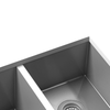 Julien Undermount J7 Double Bowl Kitchen Sink, L15"x18"x10" R15"x18"x10"