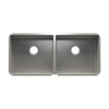 Julien Undermount J7 Double Bowl Kitchen Sink, L18"x16"x8" R18"x16"x8"