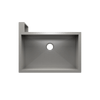Julien Undermount Single Bowl Kitchen Sink with Left Corner Apron, 29"x18"x10"