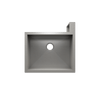 Julien Undermount Single Bowl Kitchen Sink with Right Corner Apron, 23"x18"x10"