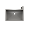 Julien Undermount Single Bowl Kitchen Sink with Right Corner Apron, 29"x18"x10"