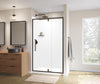 Uptown 45-47 x 76 in. 8 mm Pivot Shower Door for Alcove Installation with Clear glass in Chrome