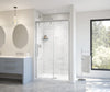 Uptown 44-47 x 76 in. 8 mm Sliding Shower Door for Alcove Installation with Clear glass in Chrome